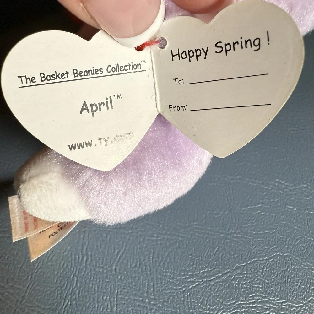 Ty Beanie Boo's Wilma & Brunch Lot of‎ 2 & 1 Basket Beanie April Bunny